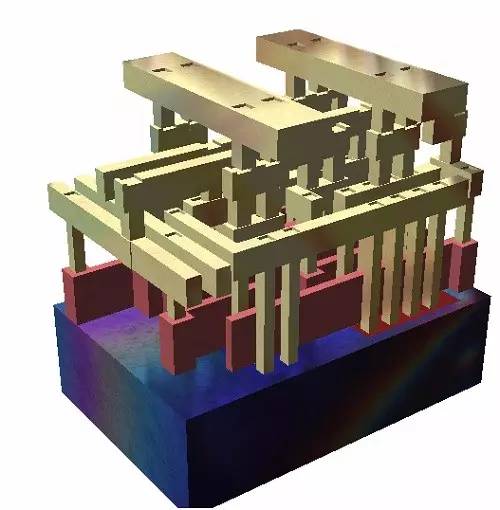 IC芯片的3D剖面图