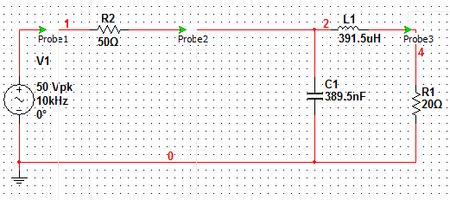 仿真电路示意图